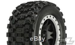 4 PRO-LINE BADLANDS MX43 Pro-Loc MOUNTED TIRES + WHEELS TRAXXAS X-MAXX XMAXX