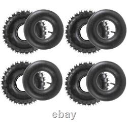 4 Pack 4.10-4 Tires Tube 3.5/4.10-4 Tire for 47cc 49cc Scooter ATV Quad Bike