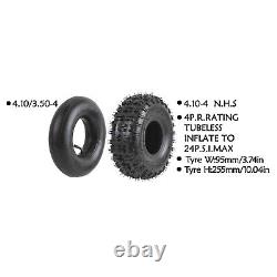 4 Pack 4.10-4 Tires Tube 3.5/4.10-4 Tire for 47cc 49cc Scooter ATV Quad Bike