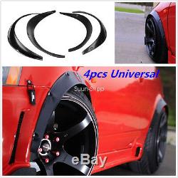 4 Piece Universal Car Tires Fender Flares Flexible Durable Polyurethane Body Kit