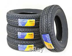 4 Premium FREE COUNTRY Trailer Tires ST205 75R14 /8PR Load Range D withScuff Guard