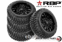 4 RBP Repulsor M/T RX 35X12.50R20LT 121Q 10-Ply/E Off-Road Truck Mud Tires