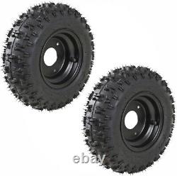 4 Sets of Front & Rear Tire 4.10-6 Go Kart ATV Tires With 6 Wheels Rims Scooter