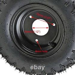 4 Sets of Front & Rear Tire 4.10-6 Go Kart ATV Tires With 6 Wheels Rims Scooter