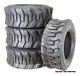 4 Superguider Heavy Duty 10-16.5 /12 Ply Sks1 Skid Steer Tire Bobcat Withrim Guard