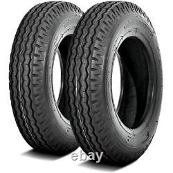 4 Tires Deestone D292 ST 7-14.5 Load F 12 Ply Trailer
