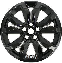 4 for Chevrolet Impala LT 2016-18 Black 18 Wheel Skins Full Rim Covers Hub Caps