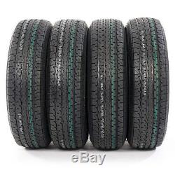 (4) of 2830/2470 lbs ST225/75-15 10 Ply E Load Radial Trailer Tires OSHION