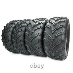 4 of ATV/UTV Tires 25x8-12 Front & 25x10-12 Rear Rubber left and right
