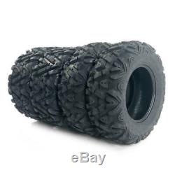 4 of F&R L&R factory direct 25x8-12 25x10-12 TIRE SET ATV TIRES 6 PLY 25
