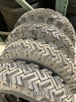 4 skid-steer snow tires replace 10x16.5 & 12x16.5 bolt on ready! Black 12 ply