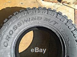 4 x NEW 35 12.50 20 LRE Crosswind MT Mud Terrain Tires LRE 35X12.50R20 1250 12.5