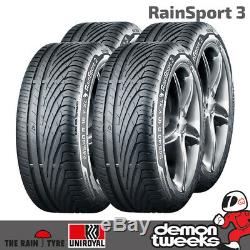 4 x Uniroyal RainSport 3 Performance Road Tyres 225 40 18 92Y Extra Load XL