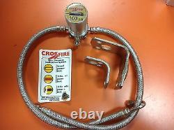 4CROSSFIRE TIRE EQUALIZER SYSTEM 100 PSI STAINLESS STEEL Freightliner Mack Volvo