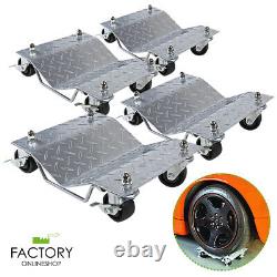 4PC Heavy Duty 1500Lb/Each Tire Car Wheel Dolly Dollies Skate Auto Repair Slide