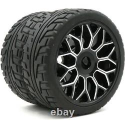 4pcs RC 1/8 Aluminum alloy Wheels Rims Hex 17mm & 18 Buggy On Road Tire Tyre