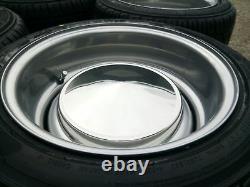 7x 13 JBW Smoothie Steel Wheels Classic Ford Set of 4 Silver + 175/50x13 Tyres