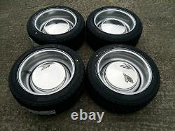 7x 13 JBW Smoothie Steel Wheels Classic Ford Set of 4 Silver + 175/50x13 Tyres