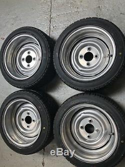 7x 13 JBW Smoothie Steel Wheels + Yokohama tyres Classic ford lotus ex display