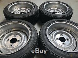 7x 13 JBW Smoothie Steel Wheels + Yokohama tyres Classic ford lotus ex display