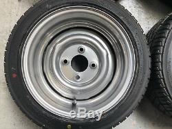 7x 13 JBW Smoothie Steel Wheels + Yokohama tyres Classic ford lotus ex display