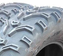 ATV Tires 25 Kenda Bear Claw 25x8-12 25x10-12 Front Rear Set of 4 6 Ply Rated
