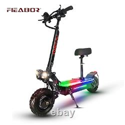 Adult Dual Motor Electric Scooter 11inch Off Road Tires Fast Speed 60v 5600w