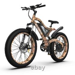 Aostirmotor 26 1500W Electric Bike Mountain Motorcycle 48V/15Ah Fat Tire E-bike