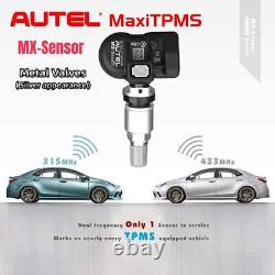 Autel 2 in 1 Auto Tire Pressure Sensor TPMS MX-Sensor 315MHz & 433MHz Metal Stem