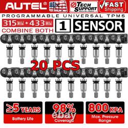 Autel TPMS MX-Sensor 315MHz 433MHz Universal Programmable Tire Pressure Sensors