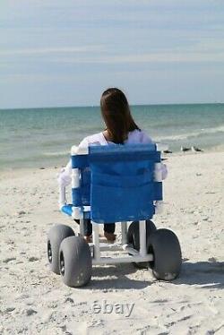 Beach Wheelchair, 12 Balloon Tires for Soft Sand