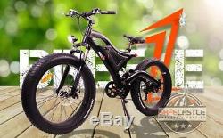 Breeze Ninja Fat Tire Electric Mountain Bike 750W, 48V, 10.4ah battery, Free Ship