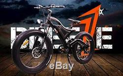 Breeze Ninja Fat Tire Electric Mountain Bike 750W, 48V, 10.4ah battery, Free Ship