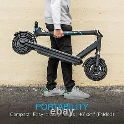 500W Motor 10" Honeycomb Tires Brookstone BluGlide Elite 10 Electric Scooter 