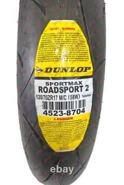 Dunlop Roadsport 2 120/70ZR17 180/55ZR17 Front Rear Motorcycle Tires II