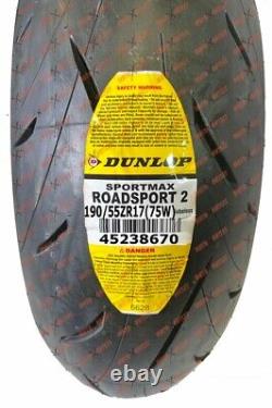 Dunlop Roadsport 2 190/55ZR17 Rear Motorcycle Tire 190 55 17 45238670