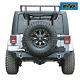 Eag Fits 97-18 Jeep Cargo Rack For Rear Bumper With Tire Carrier