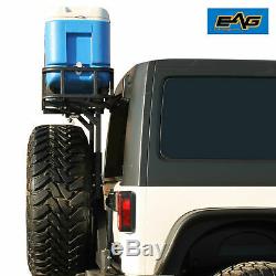 EAG Fits 97-18 Jeep Cargo Rack for Rear Bumper with Tire Carrier