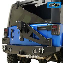 EAG Rear Bumper with Tire Carrier With Linkage Fit 07-18 Jeep Wrangler JK