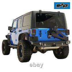 EAG Rear Bumper with Tire Carrier With Linkage Fit 07-18 Jeep Wrangler JK