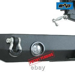 EAG Rear Bumper with Tire Carrier With Linkage Fit 07-18 Jeep Wrangler JK