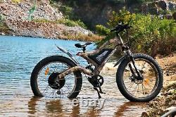 Ebike 1500W Electric Bike Mountain Bicycle 48V/15Ah Battery 26 Fat Tire E-bike