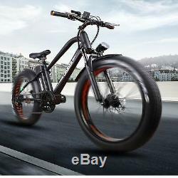 Electric Bike Beach Snow Bicycle 26 500W48V12A Fat Tire Electric Bicycle