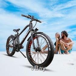 Electric Bike Beach Snow Bicycle 26 500W48V12A Fat Tire Electric Bicycle