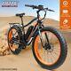 Electric Fat Tire Bike Beach Snow Bicycle City E-bike 36v 500w Black/orange New