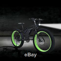 Electric Fat Tire Bike Mountain Snow Beach Bicycle E-Bike Lithium Battery 350W