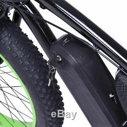 Electric Fat Tire Bike Mountain Snow Beach Bicycle E-Bike Lithium Battery 350W