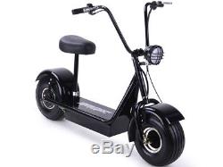 Electric Scooter Fatboy 48v 500w Hub Motor 22mph Big Fat Tire Seat Easy to Ride