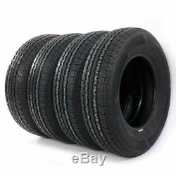 Four ST 20575R15 8 PLY Trailer Tires 75R 107/102 L with warranty