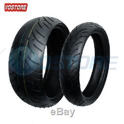 Front+Rear Motorcycle Tires Set 120/70-17 & 190/50-17 For Honda Suzuki Kawasaki